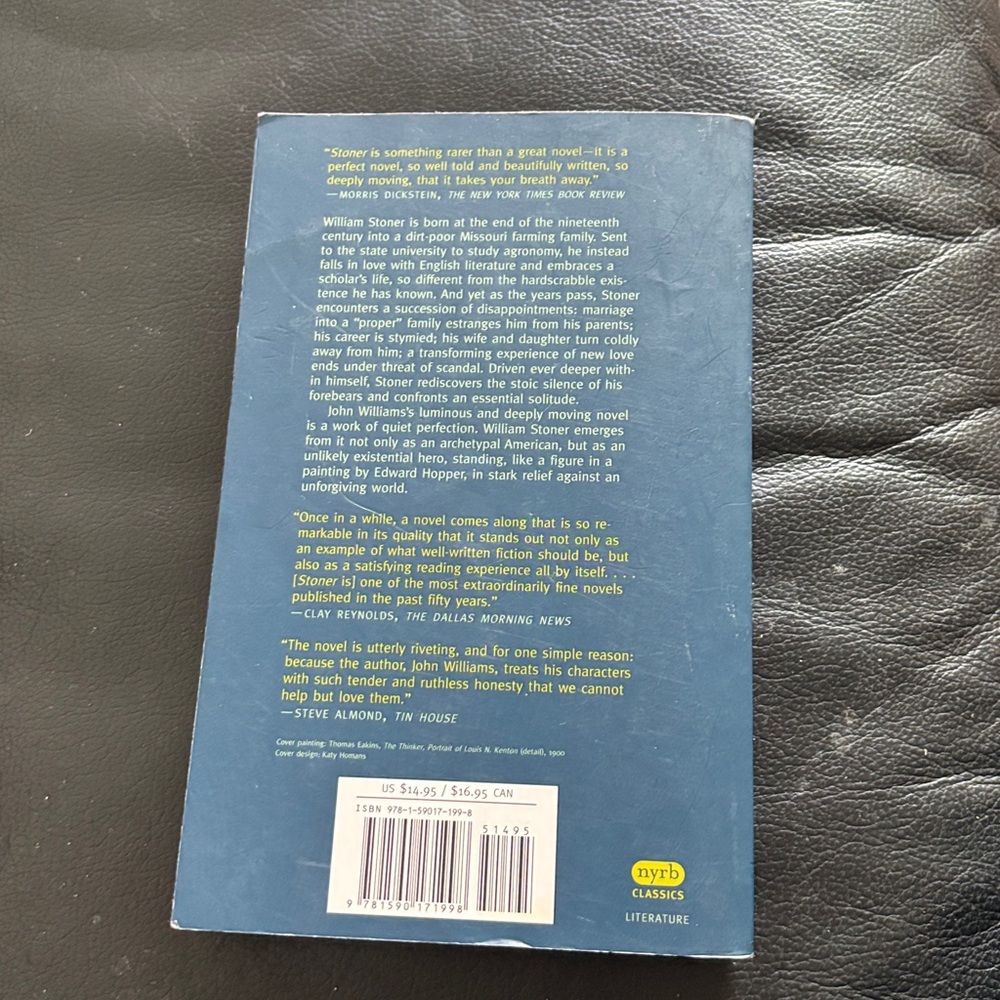 Stoner by John Williams Book - Picture 2 of 3